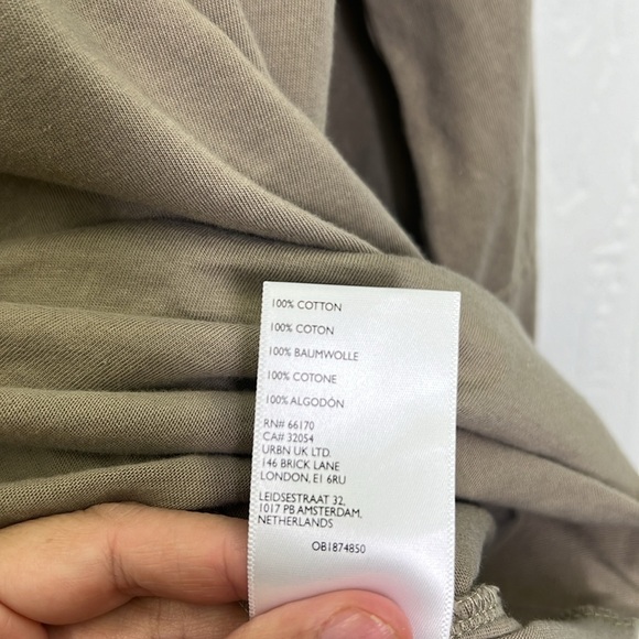 Free People - Dallas Ground Coriander Long Sleeve Twisted Tunic Blouse Small - Picture 9 of 10